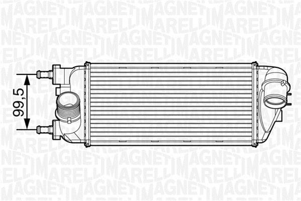 Magneti marelli 351319201500 Intercooler, charger 351319201500: Buy near me in Poland at 2407.PL - Good price!