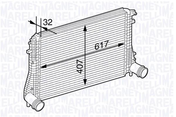 Magneti marelli 351319202840 Intercooler, charger 351319202840: Buy near me in Poland at 2407.PL - Good price!