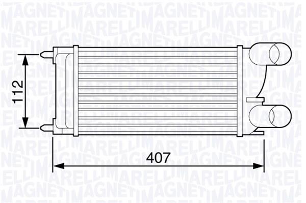 Magneti marelli 351319203550 Intercooler, charger 351319203550: Buy near me in Poland at 2407.PL - Good price!