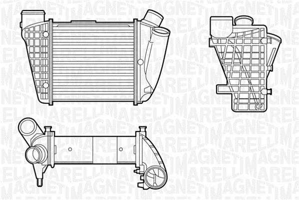 Magneti marelli 351319201180 Intercooler, charger 351319201180: Buy near me in Poland at 2407.PL - Good price!