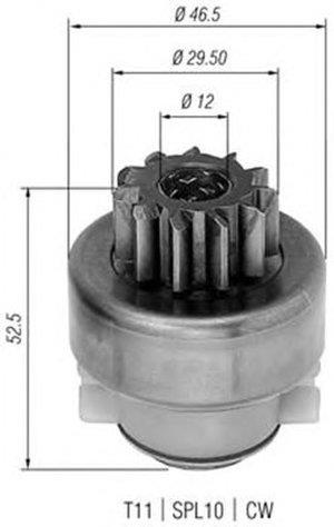 940113020283 Magneti Marelli Freilaufgetriebe, starter