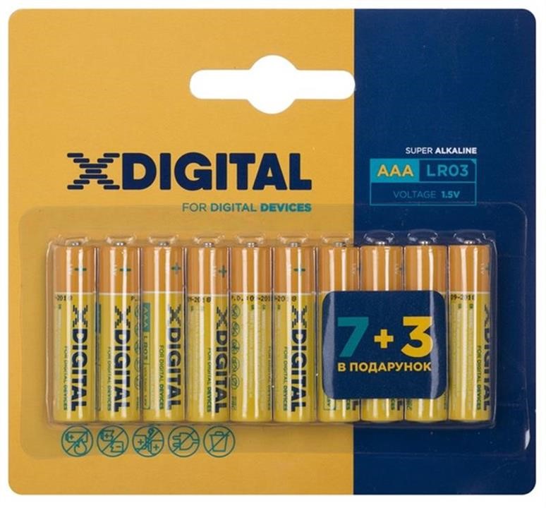 X-Digital LR03 P10 Bateria AAA/LR03 BL, 10 szt. LR03P10: Atrakcyjna cena w Polsce na 2407.PL - Zamów teraz!