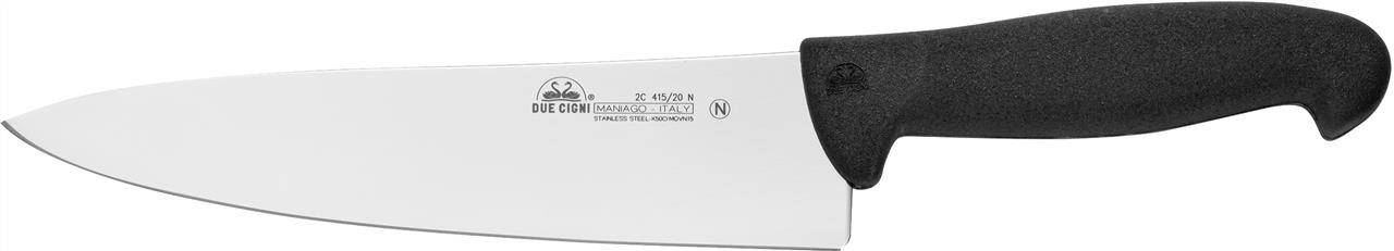 Due Cigni 415/20N Nóż kuchenny Professional Chef Knife. Kolor - czarny, ostrze 200 mm 41520N: Dobra cena w Polsce na 2407.PL - Kup Teraz!