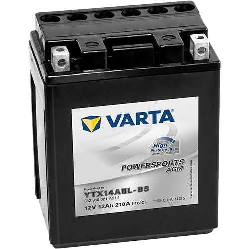 Varta 512918021A514 Akumulator Varta Powersports AGM 12V 12Ah 210A (EN) P+ 512918021A514: Dobra cena w Polsce na 2407.PL - Kup Teraz!