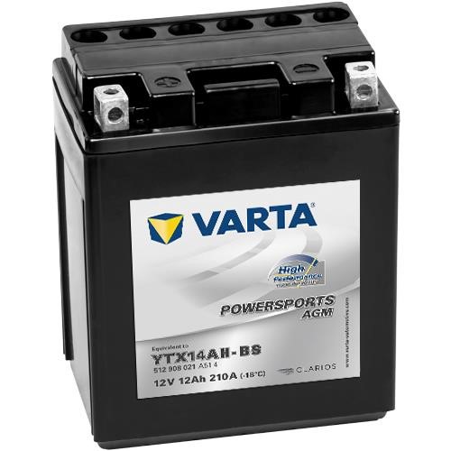 Varta 512908021A514 Battery Varta Powersports AGM 12V 12Ah 210A (EN) L+ 512908021A514: Buy near me in Poland at 2407.PL - Good price!