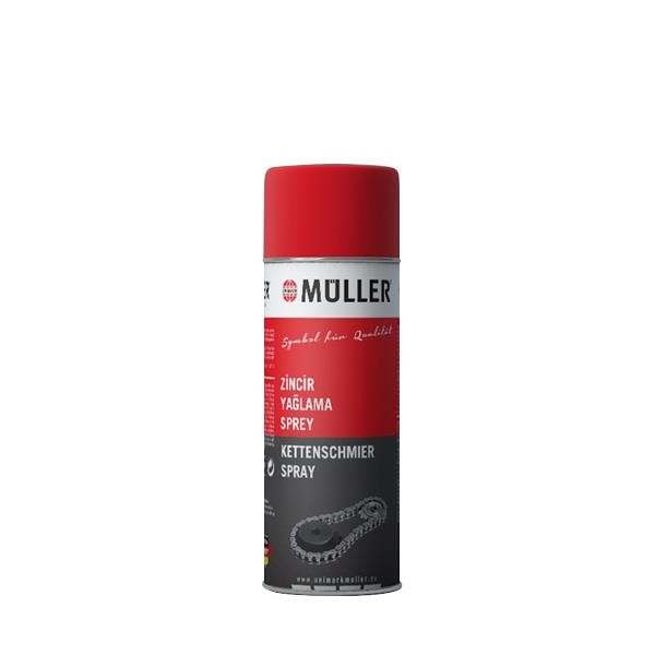 Muller 890131400 Smar w sprayu do łańcuchów Muller Chain Lubrication Spray, 400 ml 890131400: Dobra cena w Polsce na 2407.PL - Kup Teraz!