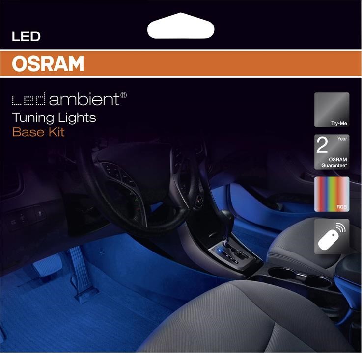 Osram LEDINT201SEC Комплект светодиодных ламп 12V 1.5W LEDambient Tuning Lights Base Kit (cветодиодные ленты для интерьера, 16 цветов, 16 уровней яркости, пульт ДУ) LEDINT201SEC: Отличная цена - Купить в Польше на 2407.PL!