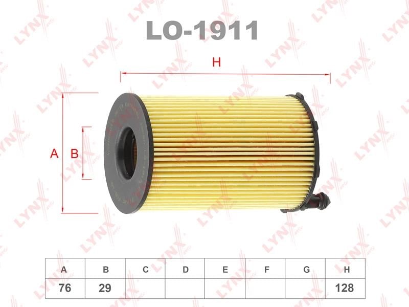 LYNXauto LO-1911 Масляный фильтр LO1911: Отличная цена - Купить в Польше на 2407.PL!