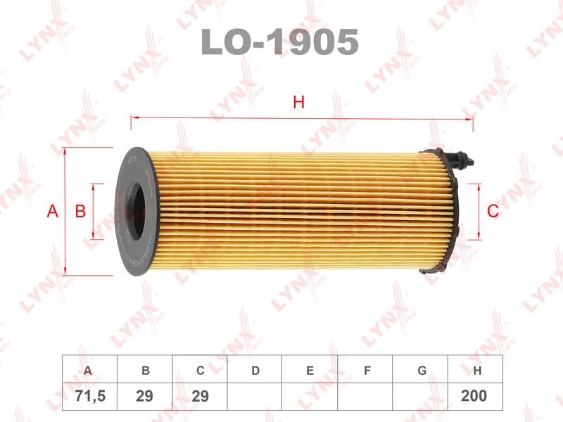LYNXauto LO-1905 Filtr oleju LO1905: Dobra cena w Polsce na 2407.PL - Kup Teraz!