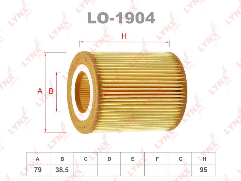 LYNXauto LO-1904 Oil Filter LO1904: Buy near me in Poland at 2407.PL - Good price!