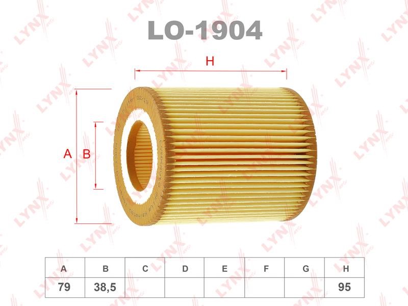 LYNXauto LO-1904 Filtr oleju LO1904: Dobra cena w Polsce na 2407.PL - Kup Teraz!