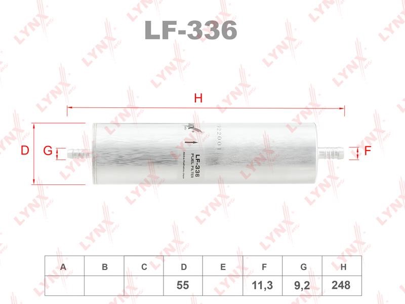 LYNXauto LF-336 Топливный фильтр LF336: Отличная цена - Купить в Польше на 2407.PL!