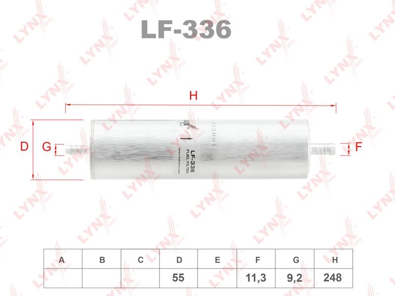 LYNXauto LF-336 Filtr paliwa LF336: Dobra cena w Polsce na 2407.PL - Kup Teraz!