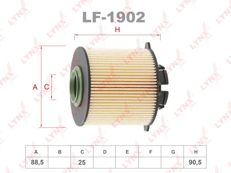 LYNXauto LF-1902 Топливный фильтр LF1902: Отличная цена - Купить в Польше на 2407.PL!