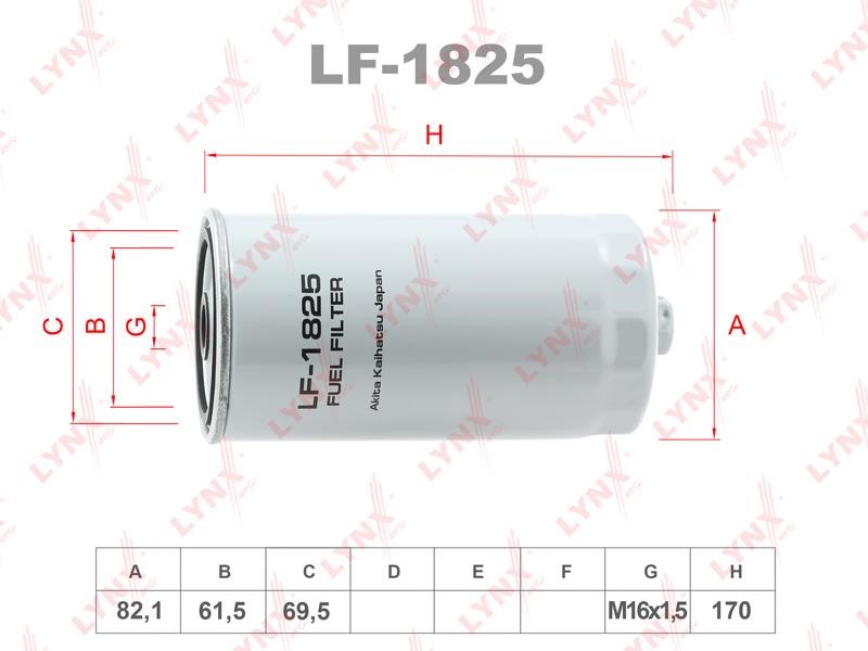 LYNXauto LF-1825 Топливный фильтр LF1825: Отличная цена - Купить в Польше на 2407.PL!