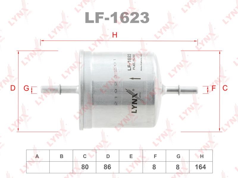 LYNXauto LF-1623 Fuel filter LF1623: Buy near me in Poland at 2407.PL - Good price!
