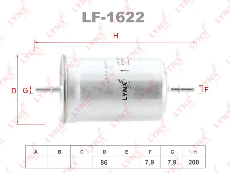 LYNXauto LF-1622 Fuel filter LF1622: Buy near me in Poland at 2407.PL - Good price!