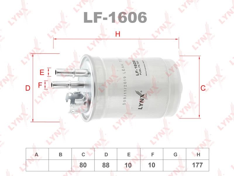 LYNXauto LF-1606 Топливный фильтр LF1606: Отличная цена - Купить в Польше на 2407.PL!