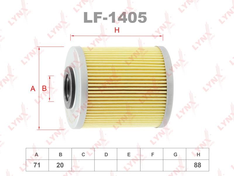 LYNXauto LF-1405 Топливный фильтр LF1405: Отличная цена - Купить в Польше на 2407.PL!