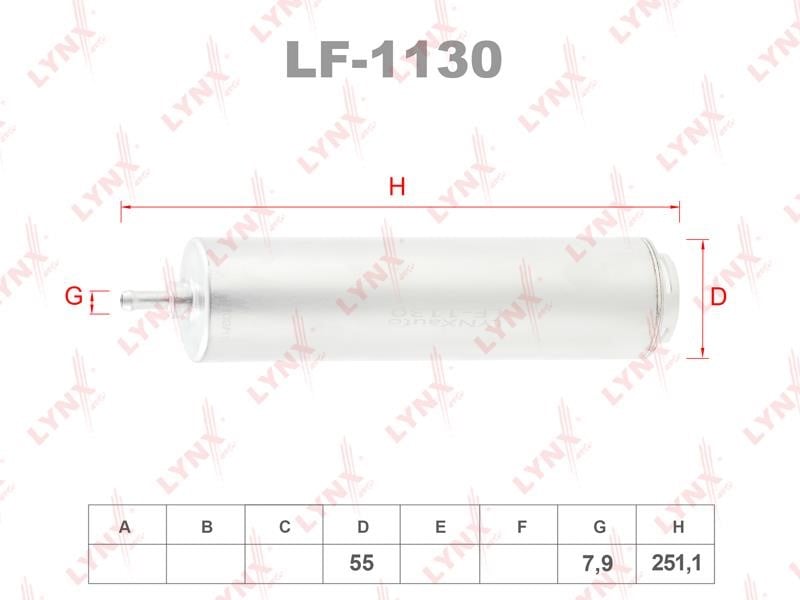 LYNXauto LF-1130 Fuel filter LF1130: Buy near me in Poland at 2407.PL - Good price!