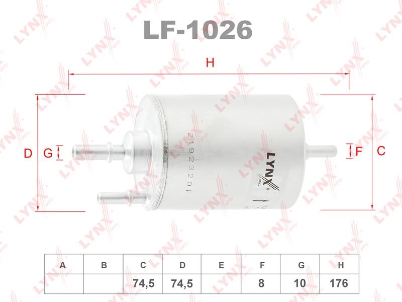 LYNXauto LF-1026 Fuel filter LF1026: Buy near me in Poland at 2407.PL - Good price!