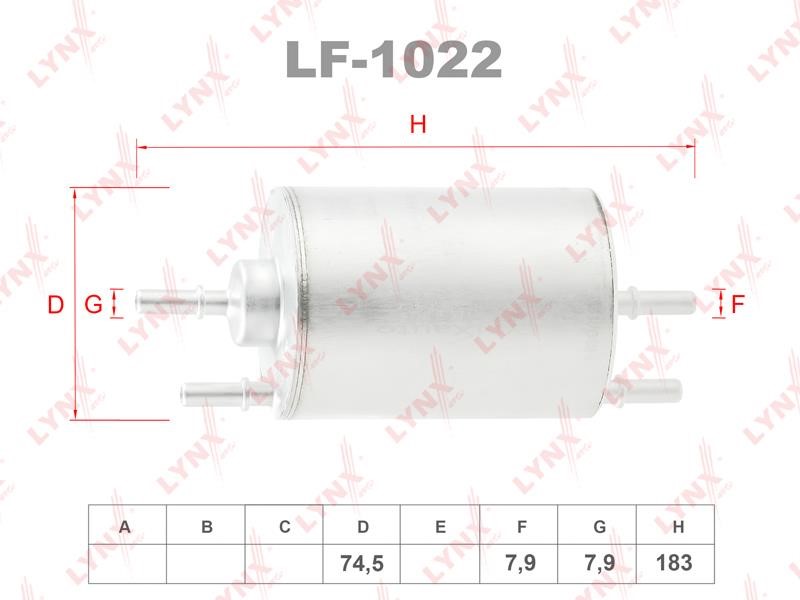 LYNXauto LF-1022 Фільтр палива LF1022: Приваблива ціна - Купити у Польщі на 2407.PL!