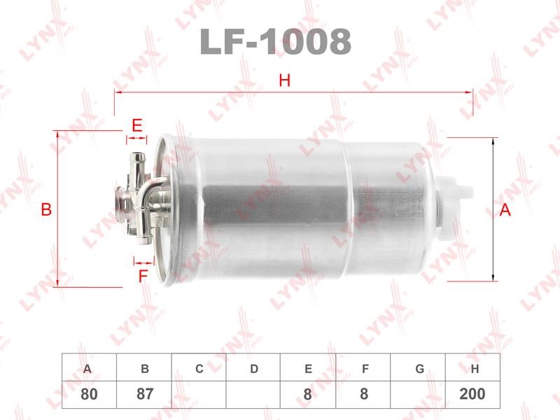 LYNXauto LF-1008 Fuel filter LF1008: Buy near me in Poland at 2407.PL - Good price!