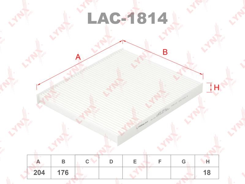 LYNXauto LAC-1814 Filter, interior air LAC1814: Buy near me in Poland at 2407.PL - Good price!