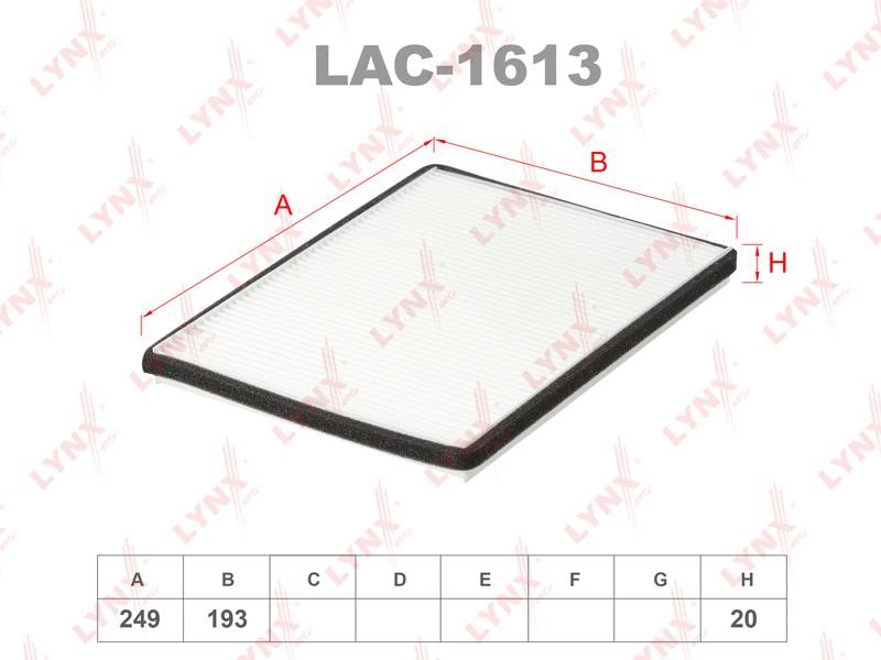 LYNXauto LAC-1613 Filter, interior air LAC1613: Buy near me in Poland at 2407.PL - Good price!