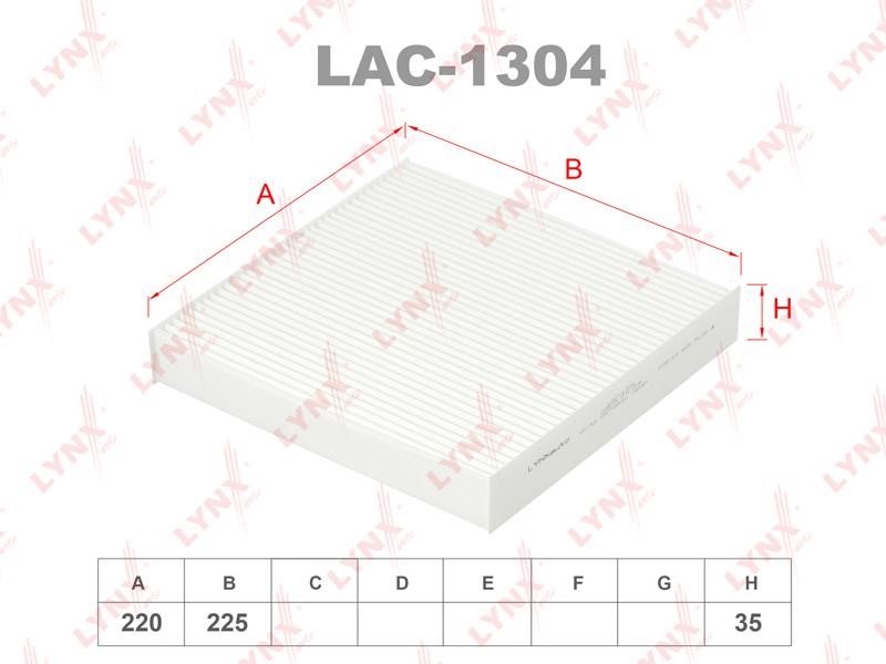 LYNXauto LAC-1304 Filter, Innenraumluft LAC1304: Kaufen Sie zu einem guten Preis in Polen bei 2407.PL!