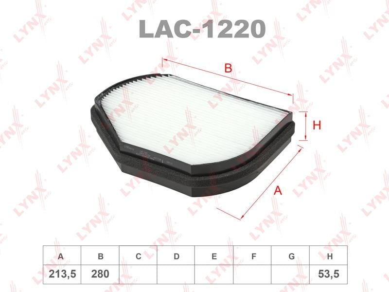 LYNXauto LAC-1220 Filter, interior air LAC1220: Buy near me at 2407.PL in Poland at an Affordable price!