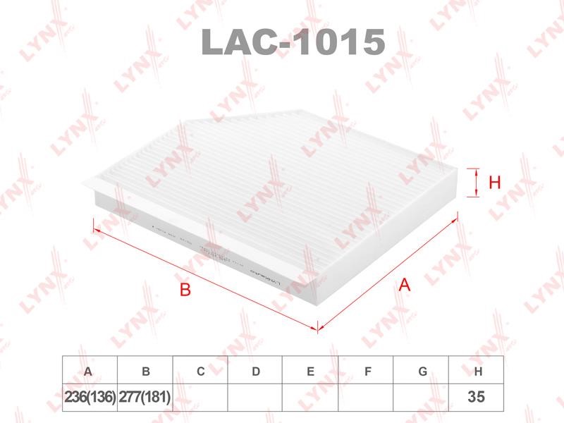 LYNXauto LAC-1015 Filter, interior air LAC1015: Buy near me in Poland at 2407.PL - Good price!