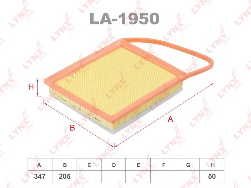 LYNXauto LA-1950 Air filter LA1950: Buy near me at 2407.PL in Poland at an Affordable price!