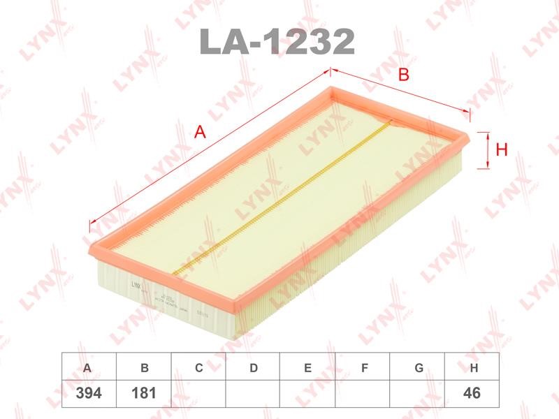 LYNXauto LA-1232 Air filter LA1232: Buy near me at 2407.PL in Poland at an Affordable price!
