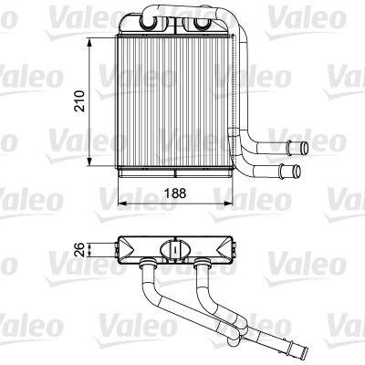 Valeo 811524 Heat exchanger, interior heating 811524: Buy near me at 2407.PL in Poland at an Affordable price!