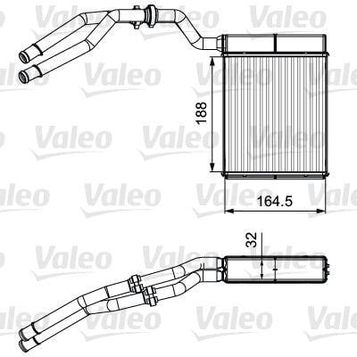 Valeo 811515 Heat exchanger, interior heating 811515: Buy near me in Poland at 2407.PL - Good price!