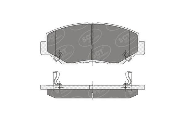 SCT SP 354 Тормозные колодки дисковые, комплект SP354: Отличная цена - Купить в Польше на 2407.PL!