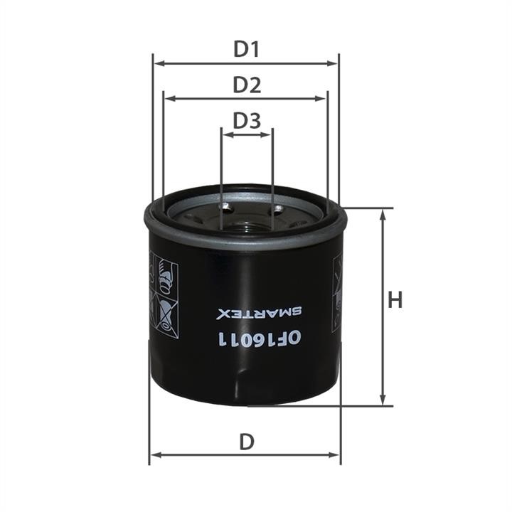 Smartex OF16011 Oil Filter OF16011: Buy near me at 2407.PL in Poland at an Affordable price!