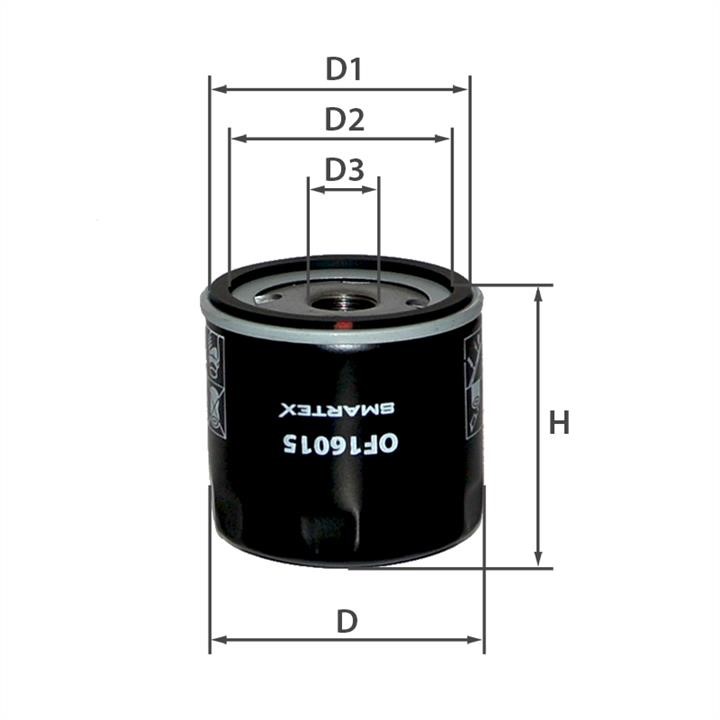 Smartex OF16015 Oil Filter OF16015: Buy near me in Poland at 2407.PL - Good price!
