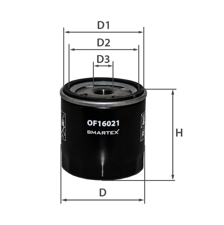 Smartex OF16021 Oil Filter OF16021: Buy near me in Poland at 2407.PL - Good price!