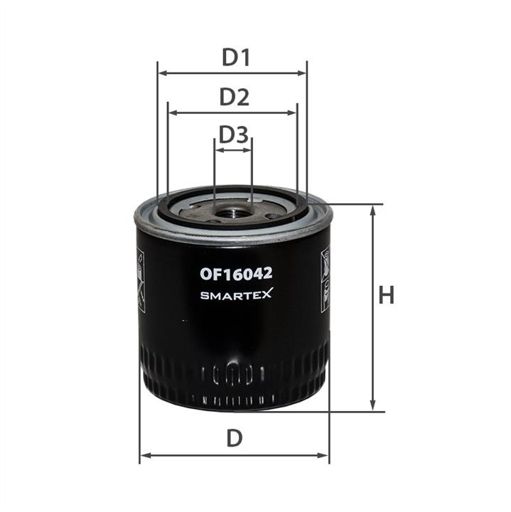 Smartex OF16042 Oil Filter OF16042: Buy near me in Poland at 2407.PL - Good price!