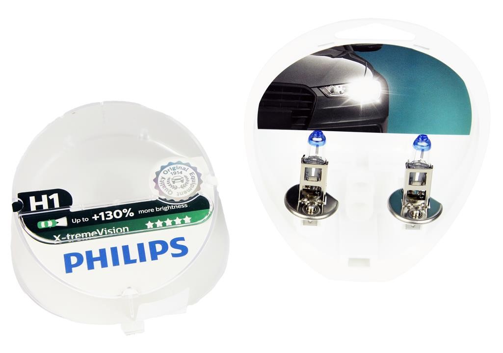 Philips Лампа галогенная Philips X-Tremevision +130% 12В H1 55Вт +130% – цена