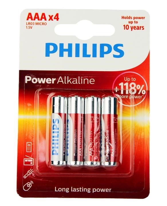 Philips Батарейка Power Alkaline AAA, 1,5V – цена 15 PLN