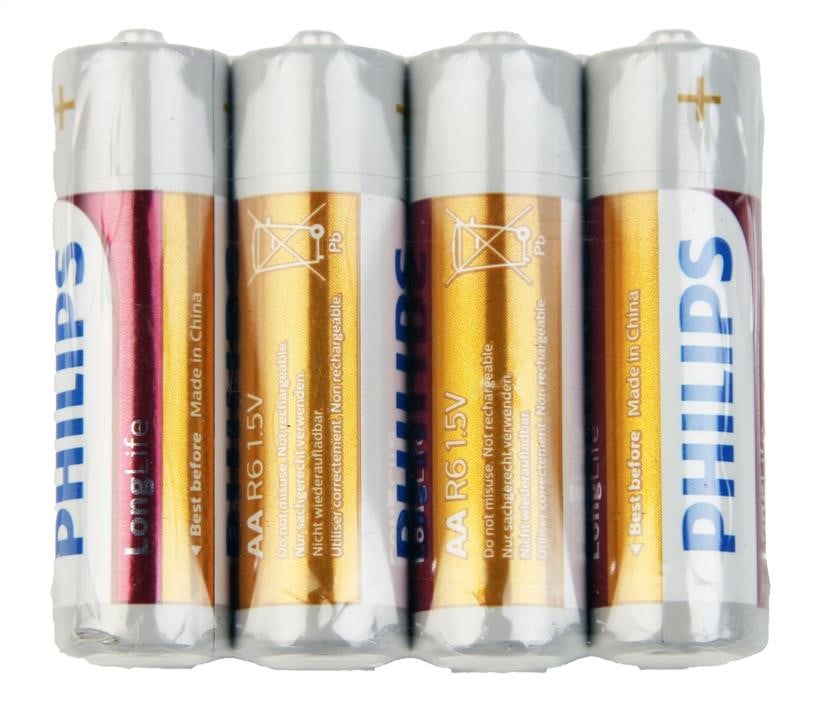 Philips R6L4F/10 Bateria LongLife Zinc Carbon AA BLI 4 R6L4F10: Dobra cena w Polsce na 2407.PL - Kup Teraz!