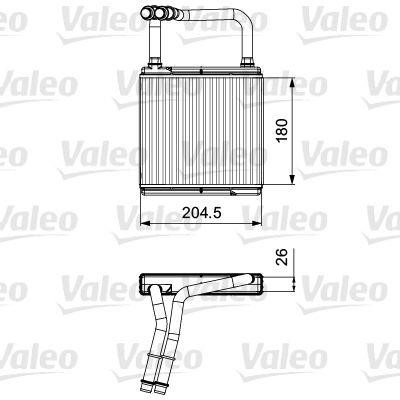 Valeo 811526 Радиатор отопителя салона 811526: Отличная цена - Купить в Польше на 2407.PL!