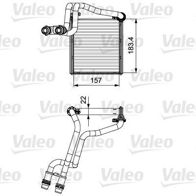 Valeo 811536 Heat exchanger, interior heating 811536: Buy near me in Poland at 2407.PL - Good price!
