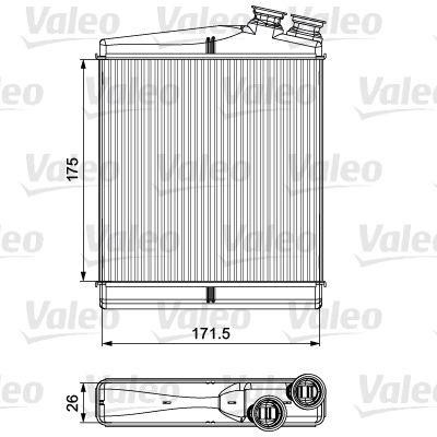 Valeo 811512 Wärmetauscher, innenraumheizung 811512: Bestellen Sie in Polen zu einem guten Preis bei 2407.PL!