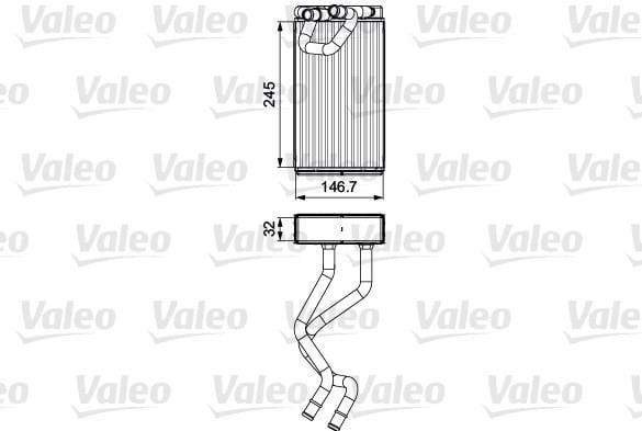 Valeo 811547 Heat exchanger, interior heating 811547: Buy near me at 2407.PL in Poland at an Affordable price!
