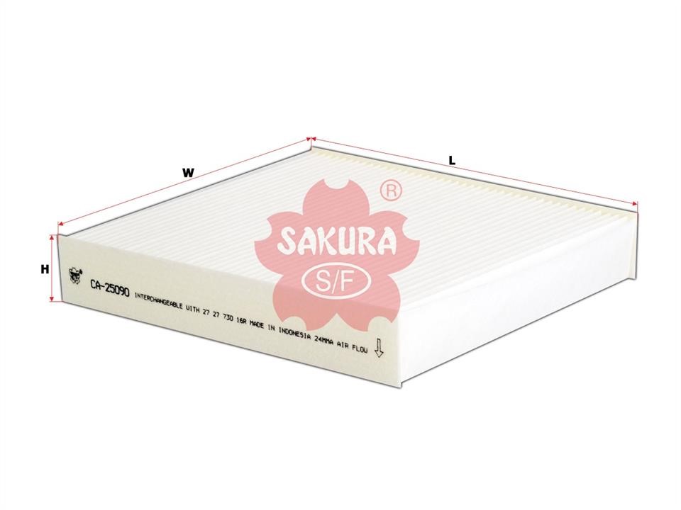 Sakura CA-25090 Filter, interior air CA25090: Buy near me in Poland at 2407.PL - Good price!