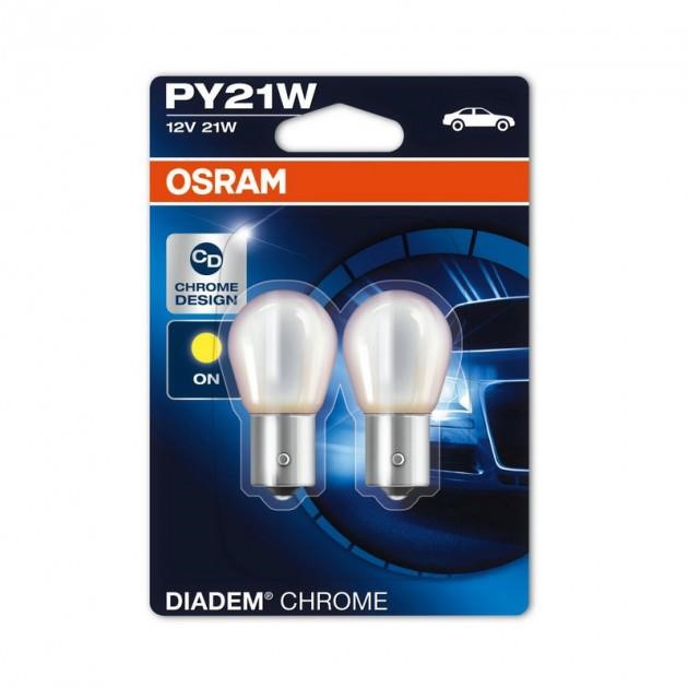 Glühlampe gelb PY21W 12V 21W Osram 7507-DC-BLI2